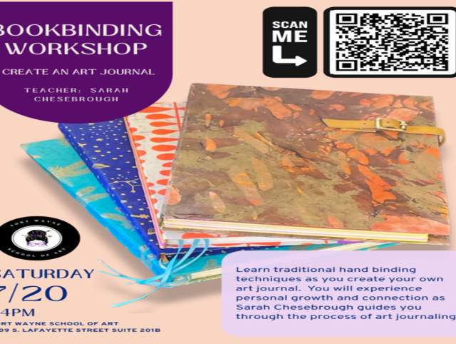Event flyer. Bookbinding Workshop.