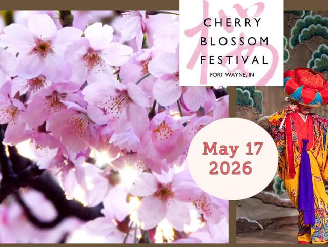 Live images at the Cherry Blossom Festival at Purdue University Fort Wayne.