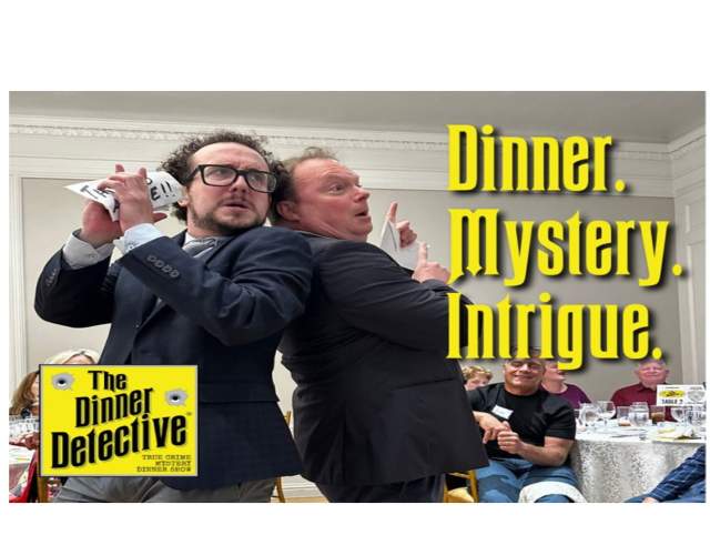 Promotion photo from website for The Dinner Detective Fort Wayne at the Courtyard by Marriott Downtown Fort Wayne