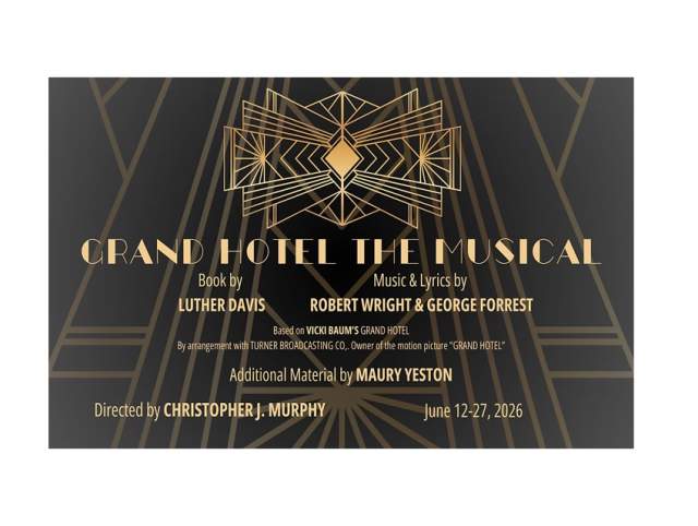Promotional image for GRAND HOTEL: THE MUSICAL at Arena Dinner Theatre.