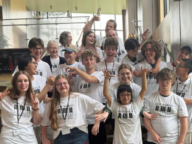 group of children in matching shirts