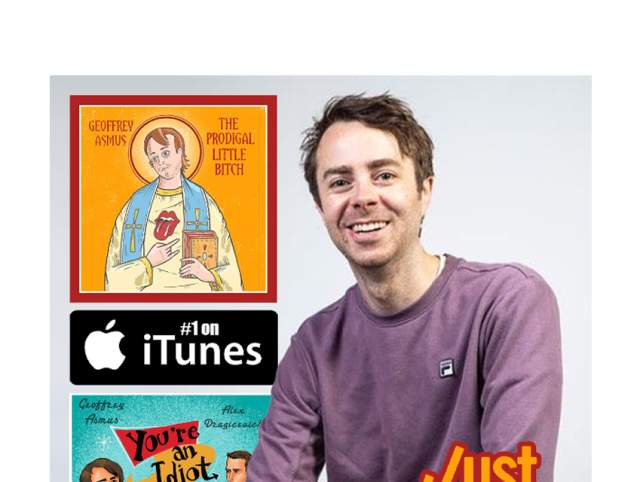 Promotional photo of Geoffrey Asmus from his website. He will be performing in Fort Wayne at Summit City Comedy Club on February 13 & 14, 2026.