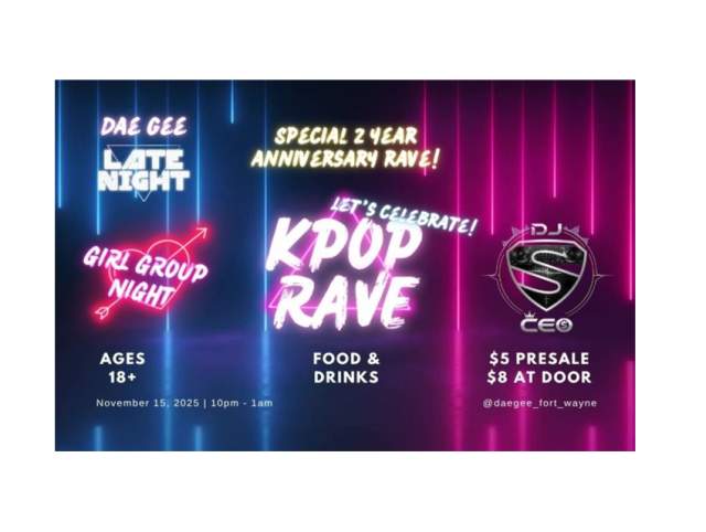 Kpop Rave at Dae Gee Late Night