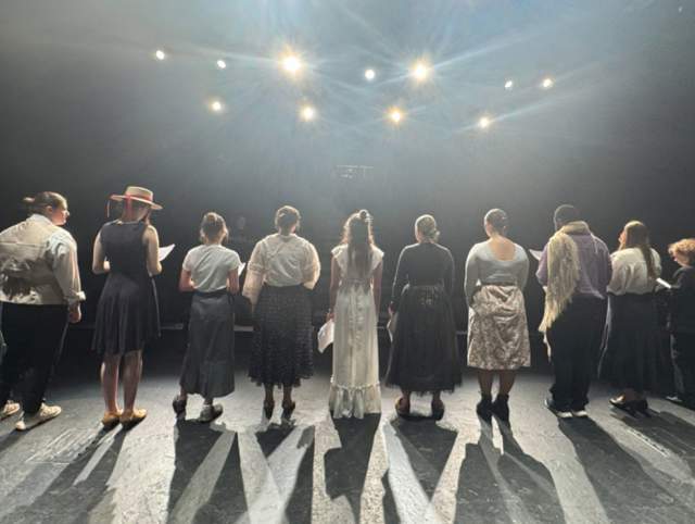 Youth taking a bow