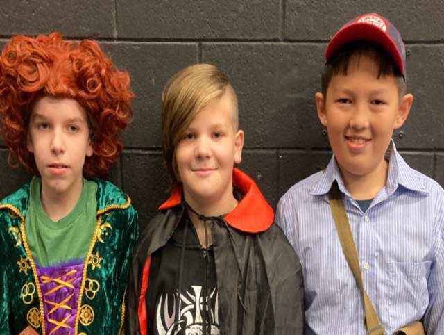 young children in costumes