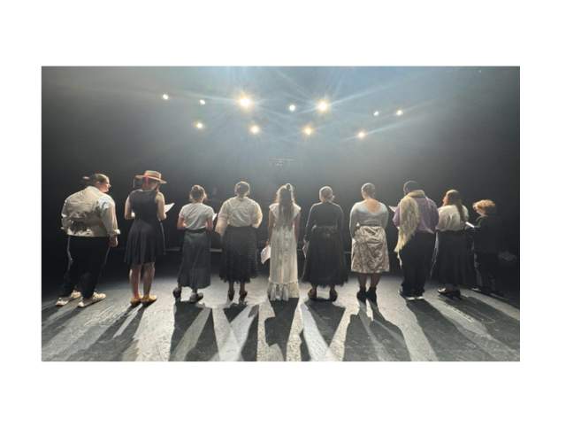 The Theatre Masters preparing for there upcoming performance