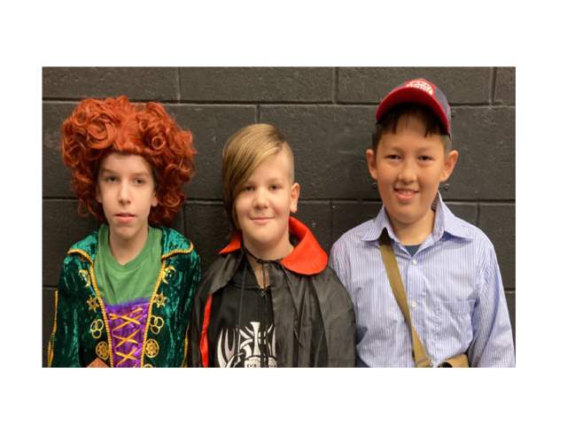 Kids enjoying wearing there costumes for the Youth Drama for Grades 4–8