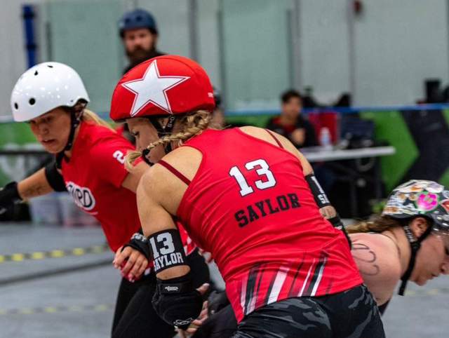 Image of promotion poster for Fort Wayne Roller Derby events.