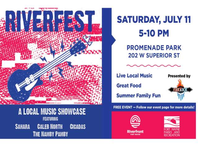 Promotion poster for Riverfest at Promenade Park