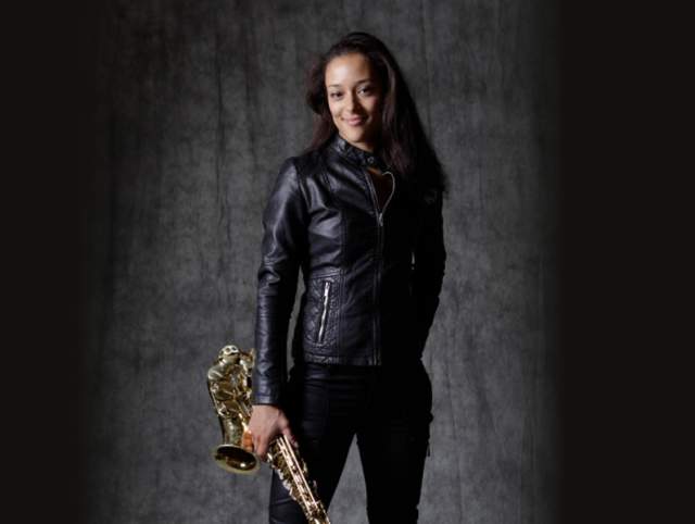 Promotional image of musician Vanessa Collier, who will be performing in Fort Wayne at Baker Street Centre on February 21, 2026.