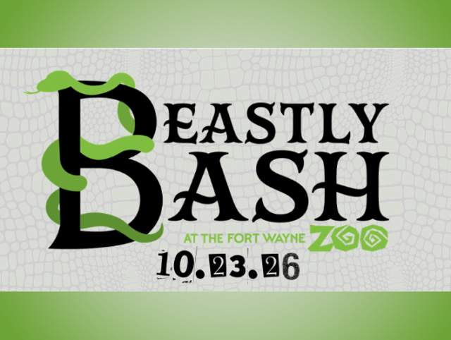 Beastly Bash at the Fort Wayne Zoo is happening Friday, October 23, 2026.