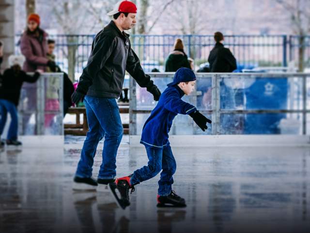 Headwaters Park Ice Skating
