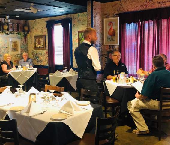 Diners at L' Italiano Italian Restaurant in Bossier City's East Bank District