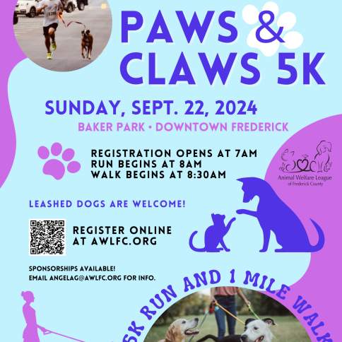 Paws and Claws 5K Race and 1 Mile Walk