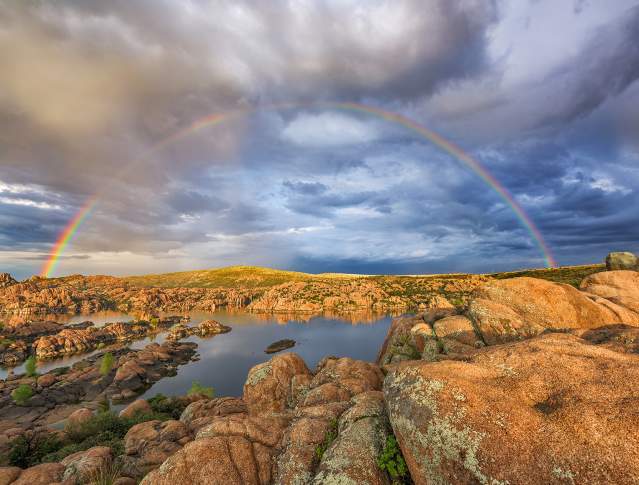 Rainbow Over Watson Lake