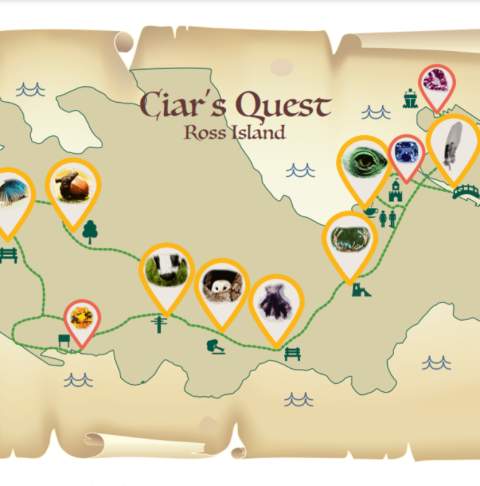 Ciar's Quest Map of Ross Island