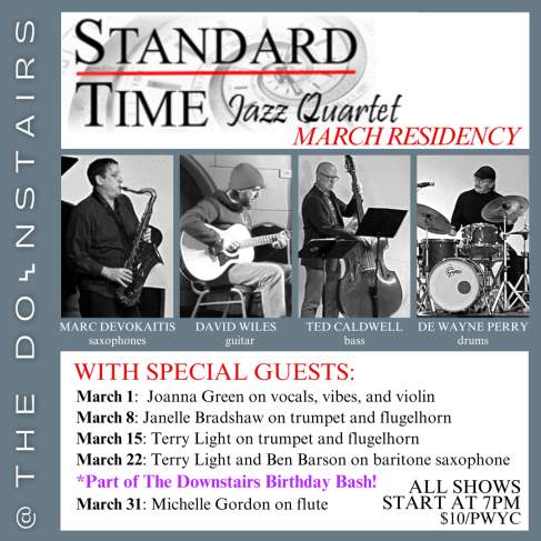 Standard Time Jazz Quartet Residency with Special Guests