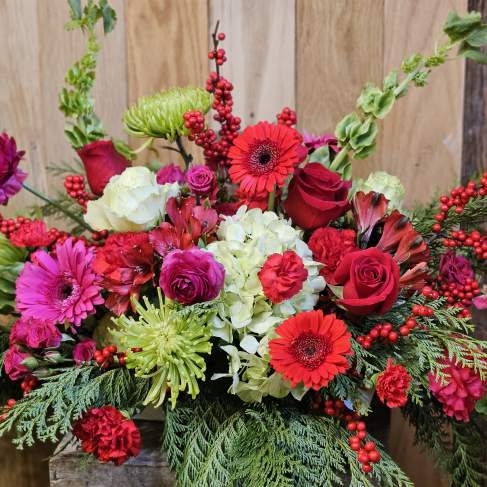 Holiday Sip and Flower Workshop