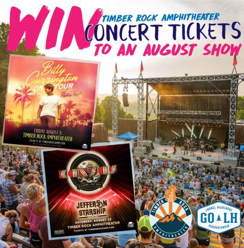 Timber Rock Ampitheater Ticket Giveaway