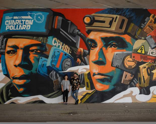 Charlton- Pollard Mural- Dragon76