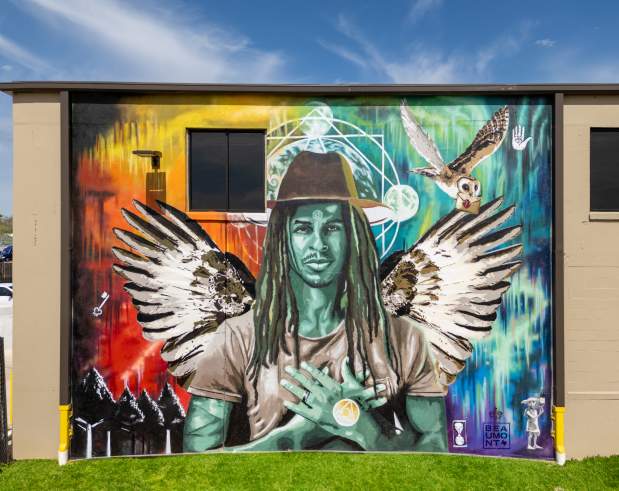 a Harry Potter inspired mural