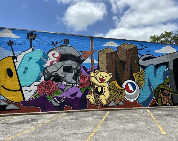 a Grateful Dead inspired mural