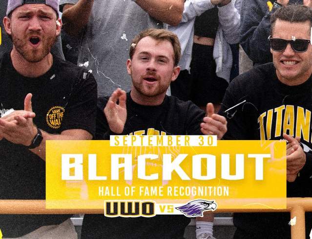 UWO Football Game - Black Out