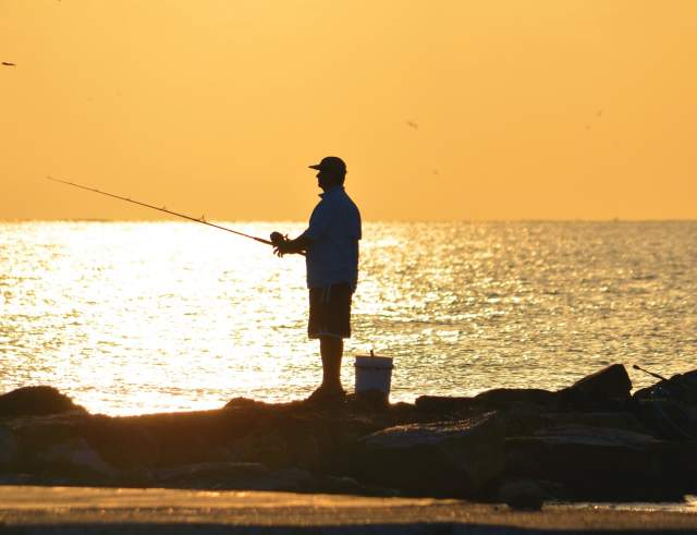 beach fishing