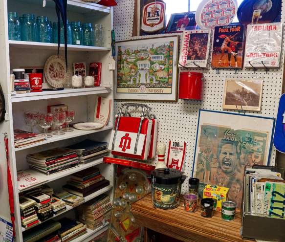 IU display at the Bloomington Antique Mall