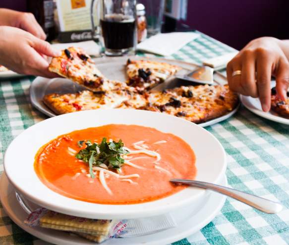 Tomato Basil Soup At Bucceto's In Bloomington, IN