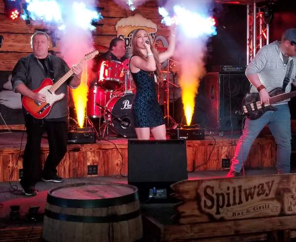 A band performing at Spillway Bar and Grill in Bowling Green, KY.