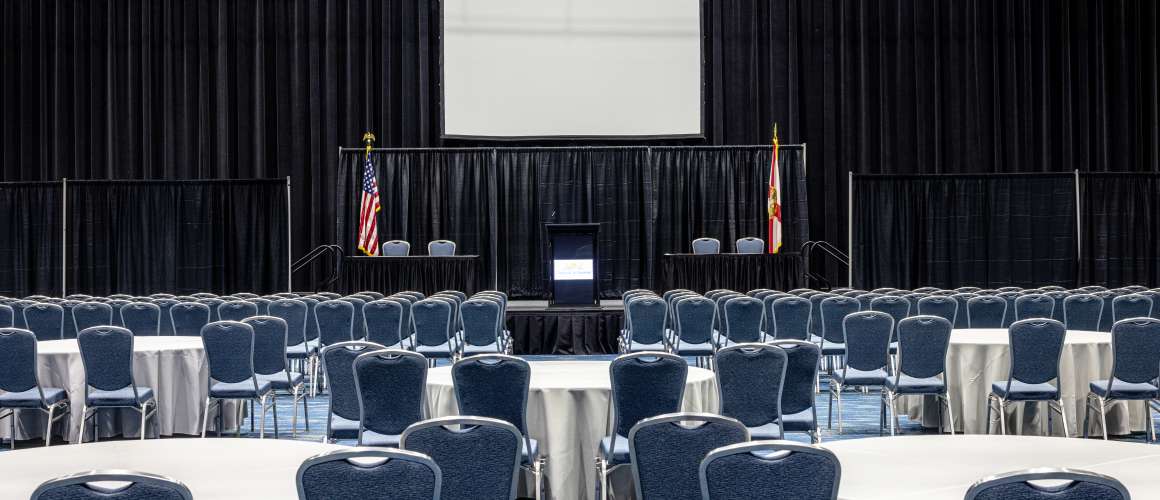Hibiscus Hall Theater Setup