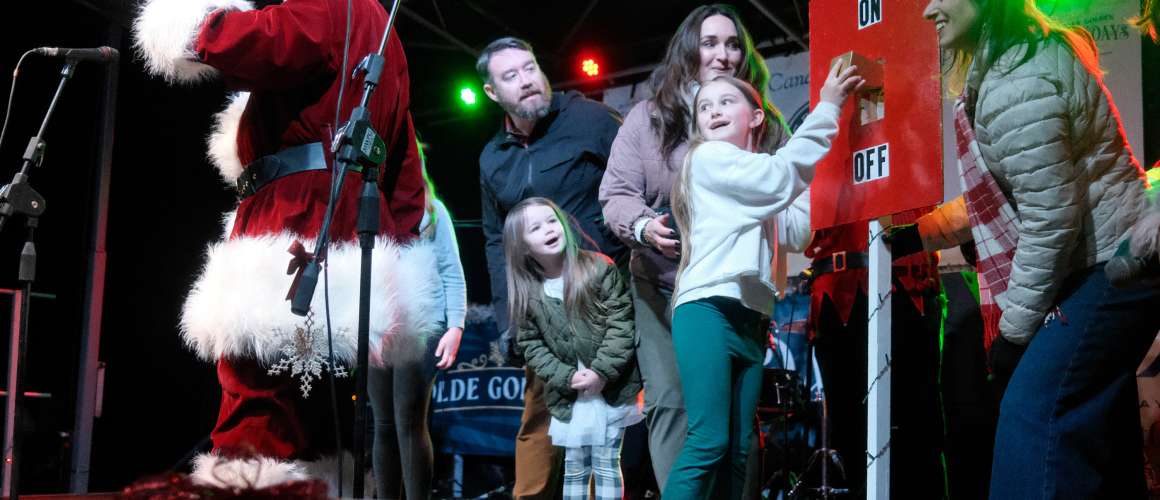 Lighting Ceremony Turning on the Lights Switch