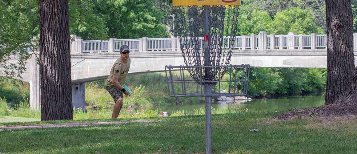 disc golf at Lincoln Park in Kenosha