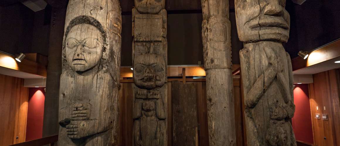 Totem detail- Ketchikan Indian Corporation building on Tongass Ave