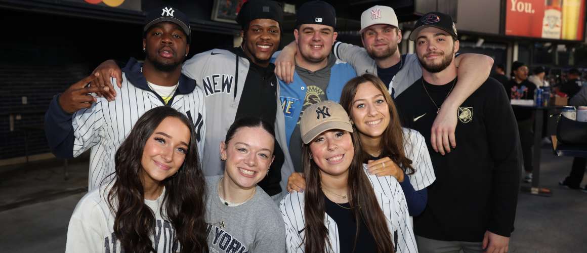 Yankees Fans Group Picture