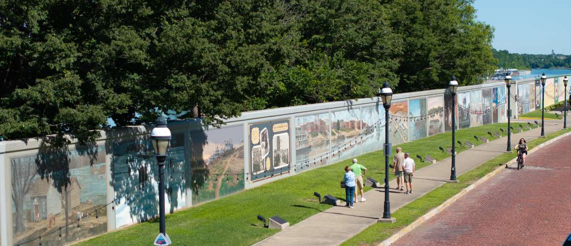 Wall-to-Wall Floodwall Murals