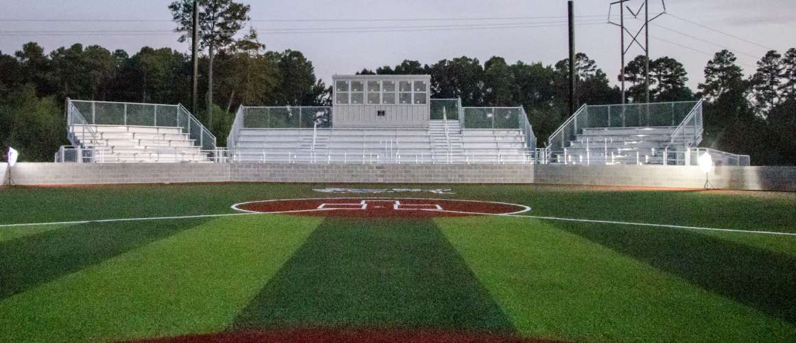 Stacked Pressbox over Storage Wide view
