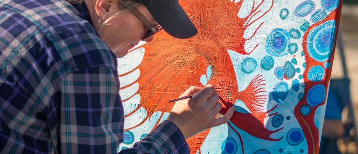 Painter at Ag to Art Market