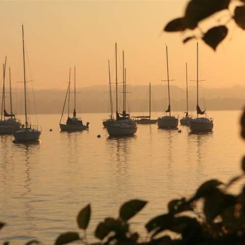 Sunset on Canandaigua Lake during summer