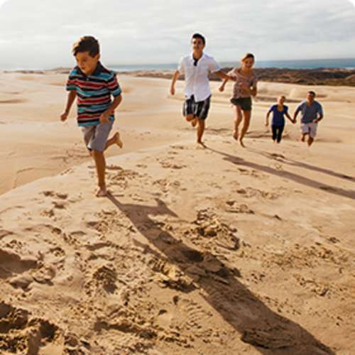 Family on Oceano Dunes