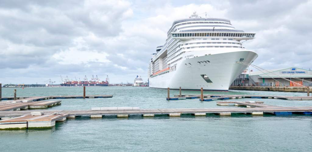 Cruise ship in port Southampton