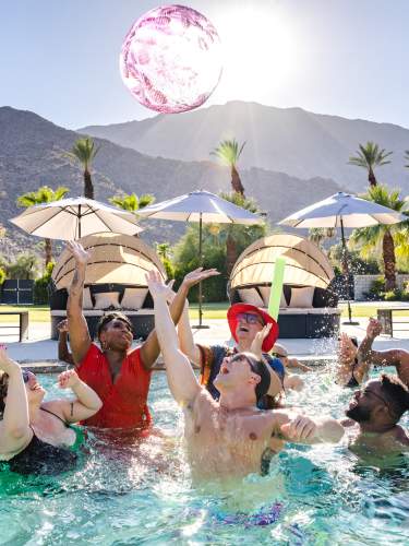 People in pool