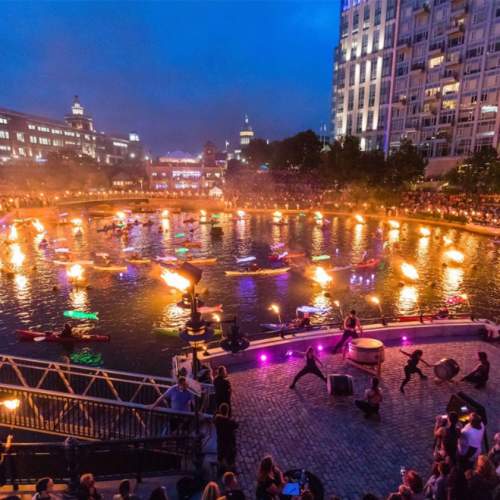 waterfire event with live band photo
