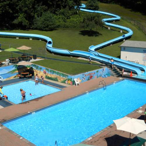 Water park open for the summer.