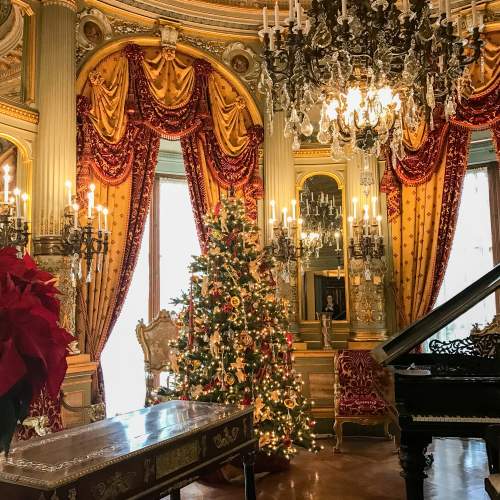 Breakers Mansion at Christmas