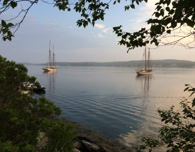 Windjammers Cabbage Island Maine Boothbay Harbor Windjammer Days