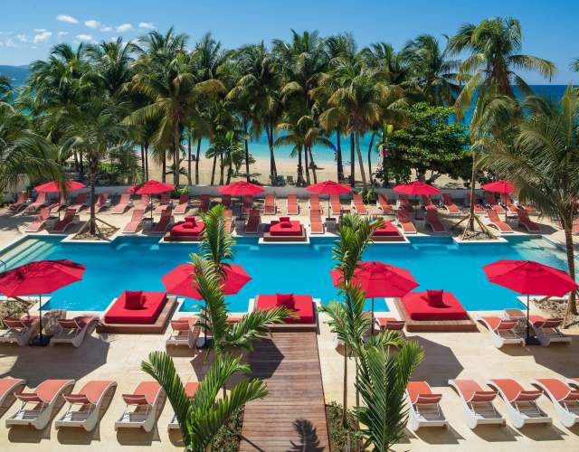 S Hotel Main Pool Aerial View