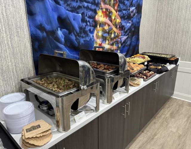 Courthouse Pub catering table