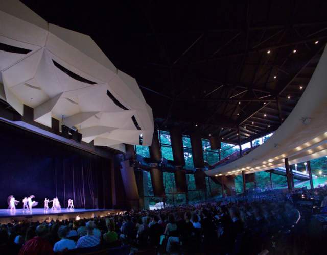 Inside of Spac during the ballet